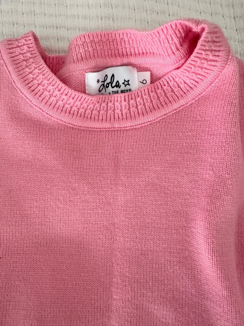 Lola + The Boys Pink Knit Sweater & Skirt Set - Picture 2 of 2